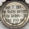 Sept.7, 1964 - the Beatles perform at The Gardens - Top ticket price was $5.50