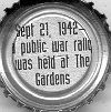 Sept 21, 1942 - a public war rally was held at The Gardens