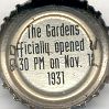 The Gardens officially opened at 8:30 on Nov.12, 1931