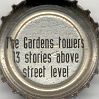 The Gardens towers 13 stories above street level