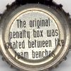 The original penalty box was created between the team benches